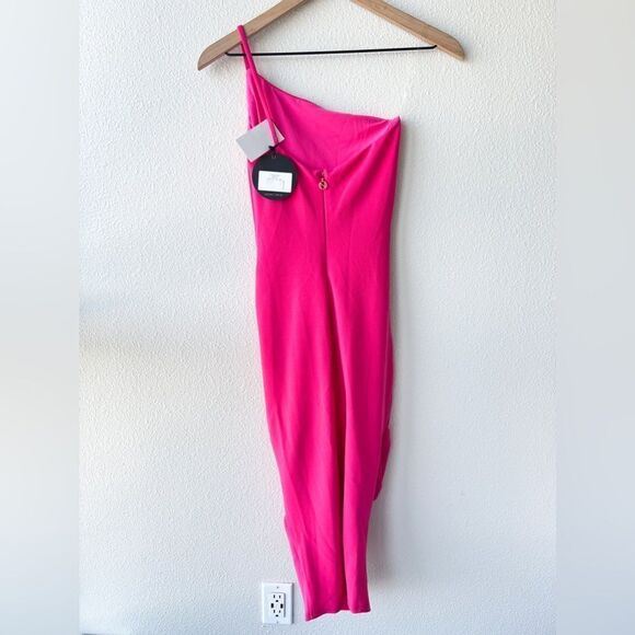 NWT Nookie Cherish Hot Pink Barbie Bodycon Midi Dress XS - Picture 5 of 9